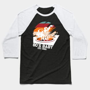 80's Baby Retro Music DJ Gift Baseball T-Shirt